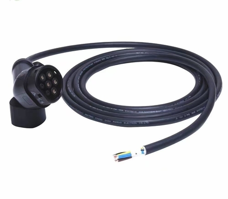 خطوط شحن السيارات الكهربائية العالمية 5m 16A-32A 2 وحدات النوع 4 مع UL94-V0 فئة اللهب