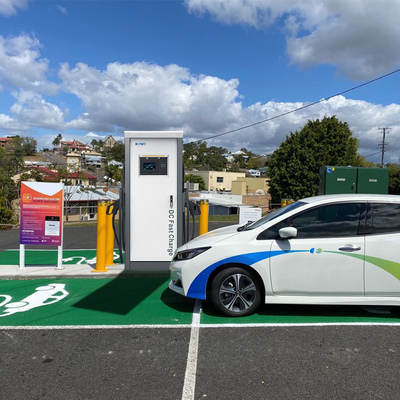 60KW-120KW نوع 3 EVCS وصلة في DC E مركبة محطة شحن سريع EV