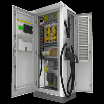 محطات شحن عامة 80 كيلوواط مشروع شاحن سريع Dc Ev Ccs