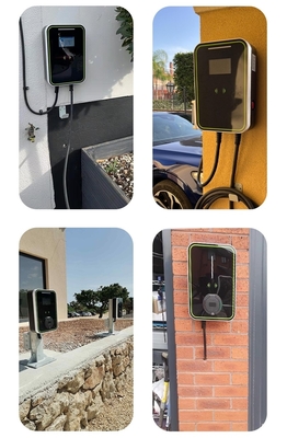 الفنادق الشقق المركبة Ev صندوق محطة شحن CCS2 GB/T المستوى 1 2 مكبس شاحن