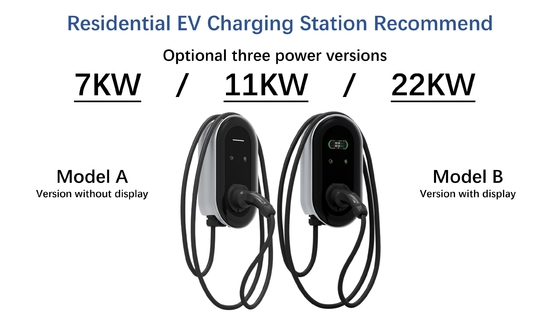 نوع 2 صندوق شحن الحائط 7KW 11KW 22KW مستوى 1 2 EV EU UK FR البرتغال