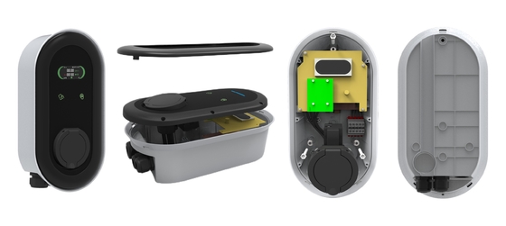 نوع 2 صندوق شحن الحائط 7KW 11KW 22KW مستوى 1 2 EV EU UK FR البرتغال