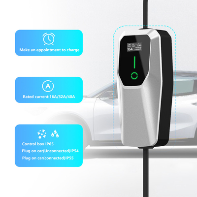 النوع 1 3.5KW 7KW 11KW AC المستوى 1 2 Wall Box EV شاحن على موقف السيارات في الشارع