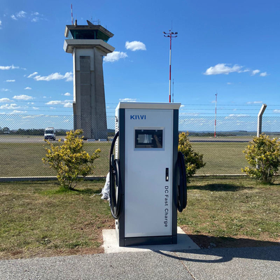60 كيلوواط 90 كيلوواط 120 كيلوواط DC CCS Combo 2 CHAdeMO شاحن EV RFID بدء التشغيل للشاحنات الكهربائية الكبيرة