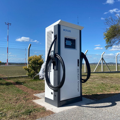 AC 0A-182A نطاق التيار الدخالي الموصلات المزدوجة شاحن EV للسيارات الكهربائية 120kw