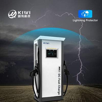 الجهد الخارجي DC 200V-1000V 60KW 120KW CCS2 Chademo Type2 EV كومة شحن DC للسيارات الكهربائية
