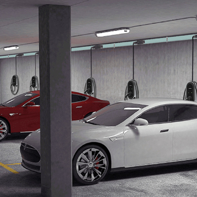التيار المتردد الخارجي 7kw شاحن سيارة كهربائية محمولة لمنطقة موقف السيارات رياض الأطفال