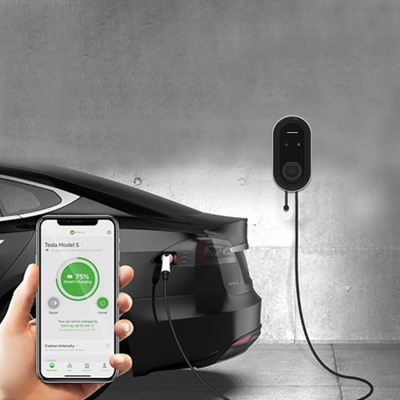 محطة شحن للسيارات الكهربائية 7kw Wifi مع الكشف عن العزل والاتصال من النوع 2