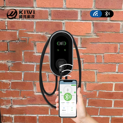محطة شحن لسيارات الكهرباء ذات ثلاثة مراحل من النوع 2 بقدرة 11 كيلوواط مع تطبيق RFID وحماية تسرب التيار المتردد