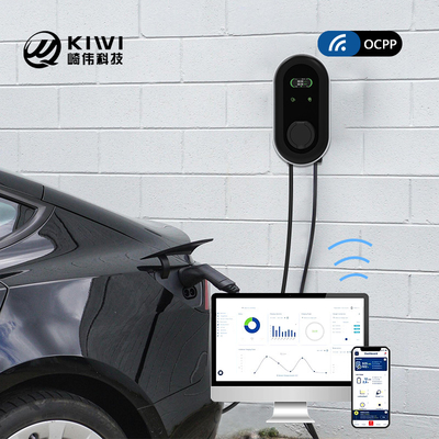 محطة شحن لسيارات الكهرباء ذات ثلاثة مراحل من النوع 2 بقدرة 11 كيلوواط مع تطبيق RFID وحماية تسرب التيار المتردد