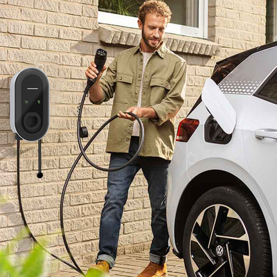 11kw Wifi DC LCD Display CCS2 Car EV Wallbox Charger للشحن السريع والمريح