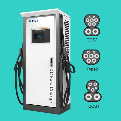 60 كيلوواط OCPP 1.6J/1.5J CCS2 GBT Chademo شاحن المركبات الكهربائية المستوى 3 DC EV شاحن سريع