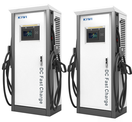 120kw CCS1 CCS2 محطة شحن سريع للسيارات Chademo EV DC مع تردد 50Hz±10Hz الشبكة