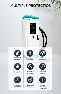 حماية IP54 240KW KIWI DC محطة شحن لاسلكية سريعة للسيارات الكهربائية Tesla