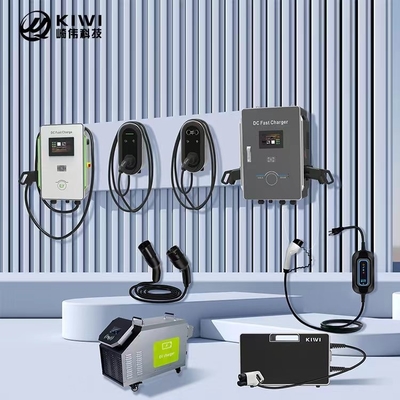 5m سلك وصلة 22KW نوع2 EV شاحن محطة شحن الحائط للسيارات الكهربائية السيارة