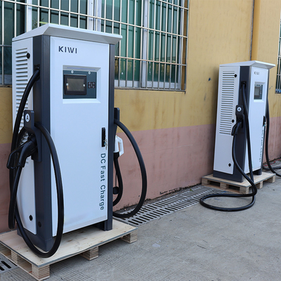 60KW-120KW نوع 3 EVCS وصلة في DC E مركبة محطة شحن سريع EV