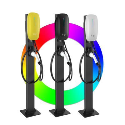 7kw 11kw 22kw النوع 1 النوع 2 Gbt محطة شحن AC EV طريقة البدء والفواتير APP QRCode مع تنزيل USB