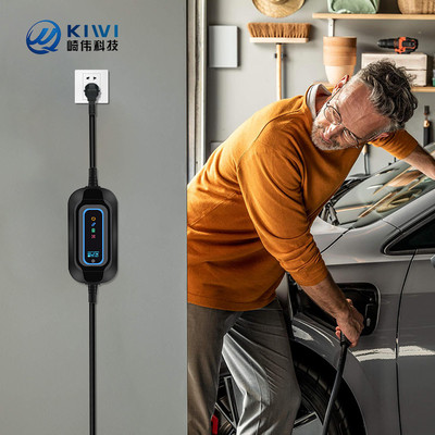 محطة شحن الكهرباء المحمولة المنزلية للسيارات الكهربائية من النوع 2 3.5kw محطة شحن الكهرباء المحمولة