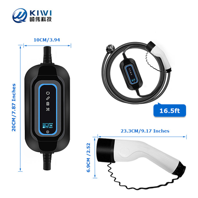 محطة شحن الكهرباء المحمولة المنزلية للسيارات الكهربائية من النوع 2 3.5kw محطة شحن الكهرباء المحمولة