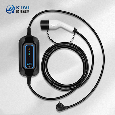 محطة شحن الكهرباء المحمولة المنزلية للسيارات الكهربائية من النوع 2 3.5kw محطة شحن الكهرباء المحمولة