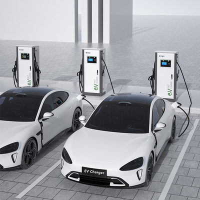 الفنادق الشقق 3 مرحلة مزدوجة الذكية DC شاحن سريع EV مع CCS1 CCS2 GB/T CHAdeMO واجهة معيار