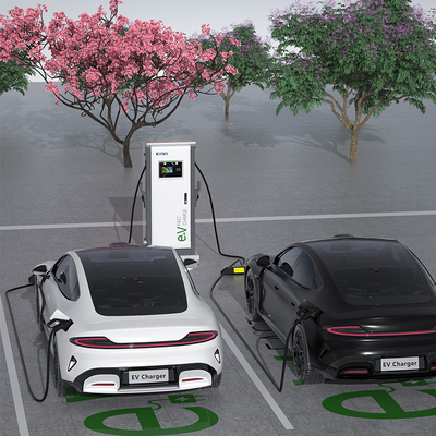 الفنادق الشقق 3 مرحلة مزدوجة الذكية DC شاحن سريع EV مع CCS1 CCS2 GB/T CHAdeMO واجهة معيار