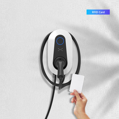 شاحن الكهرباء الكهربائية المتردد بقدرة 7 كيلوواط مع سدادة من النوع 1 / النوع 2 / GB / T و RFID